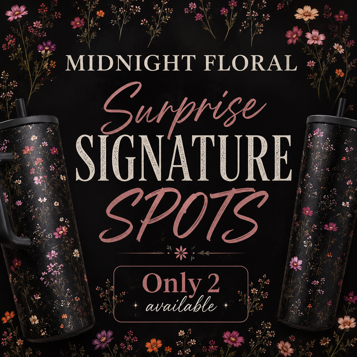 Midnight Floral HydroJug Surprise Signature Spots
