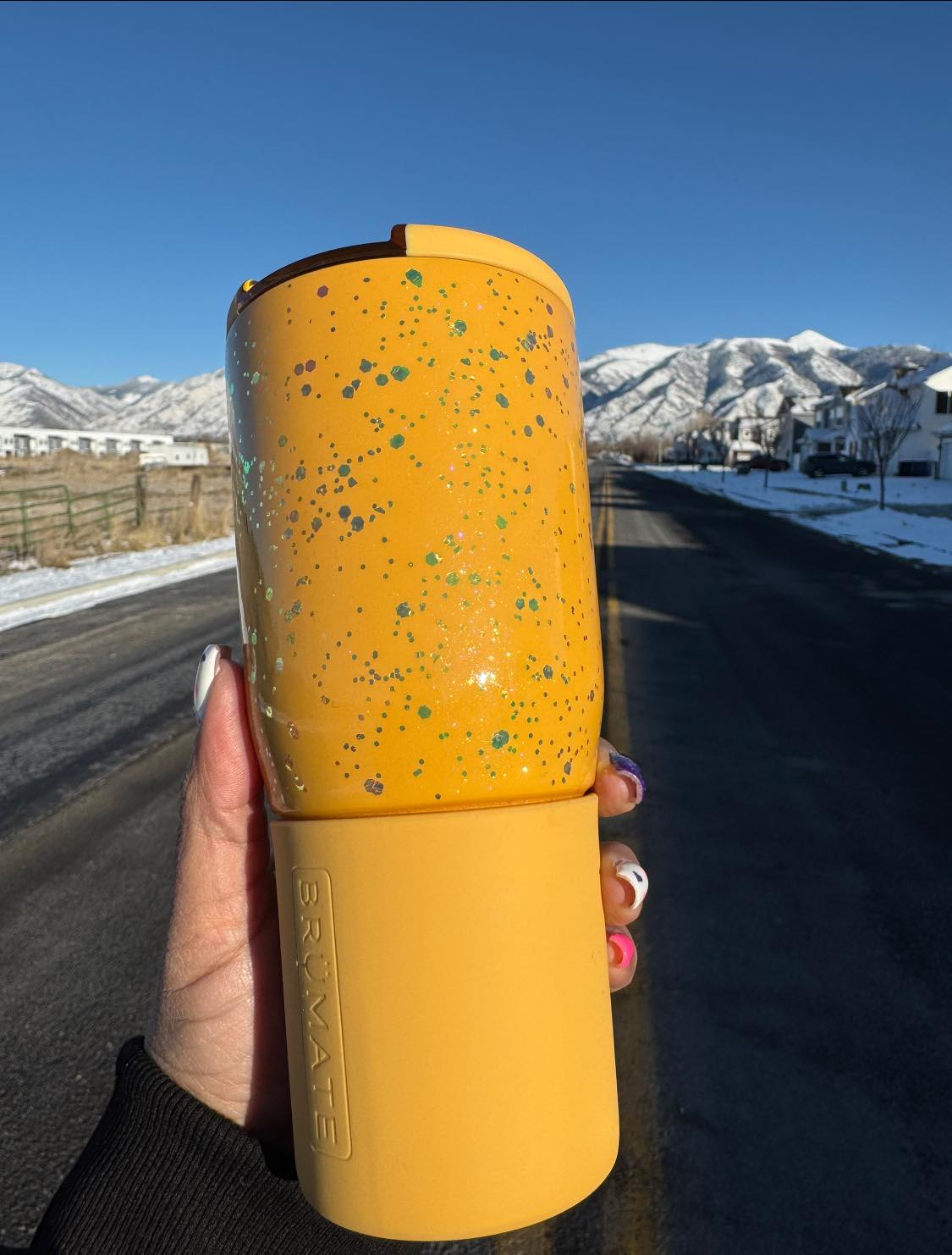 Speckled Glitter Tumbler