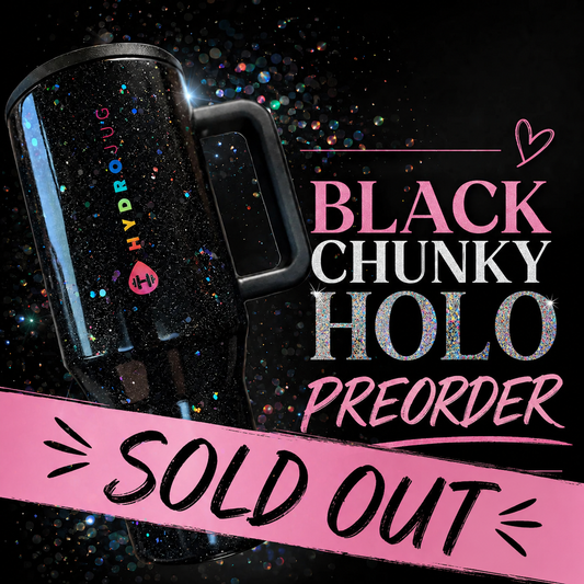 SOLD OUT: Black Chunky Holo Preorder Deposit