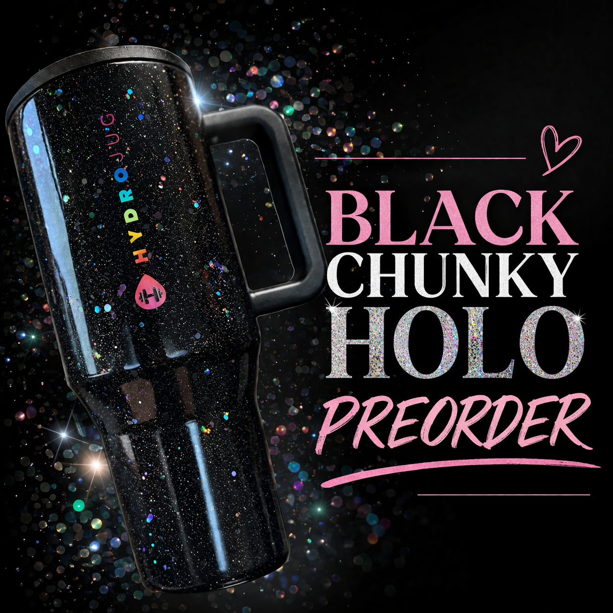 SOLD OUT: Black Chunky Holo Preorder
