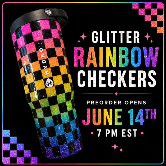 Glitter Rainbow Checkers