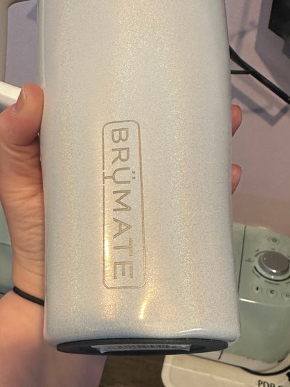 EUC NON-CUSTOM 40 oz. Glitter White Brumate Era