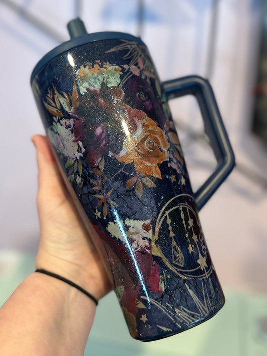 EUC 30 oz Celestial Bloom on Nightfall Brumate Era