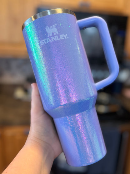 Color Shift Glitter Tumbler