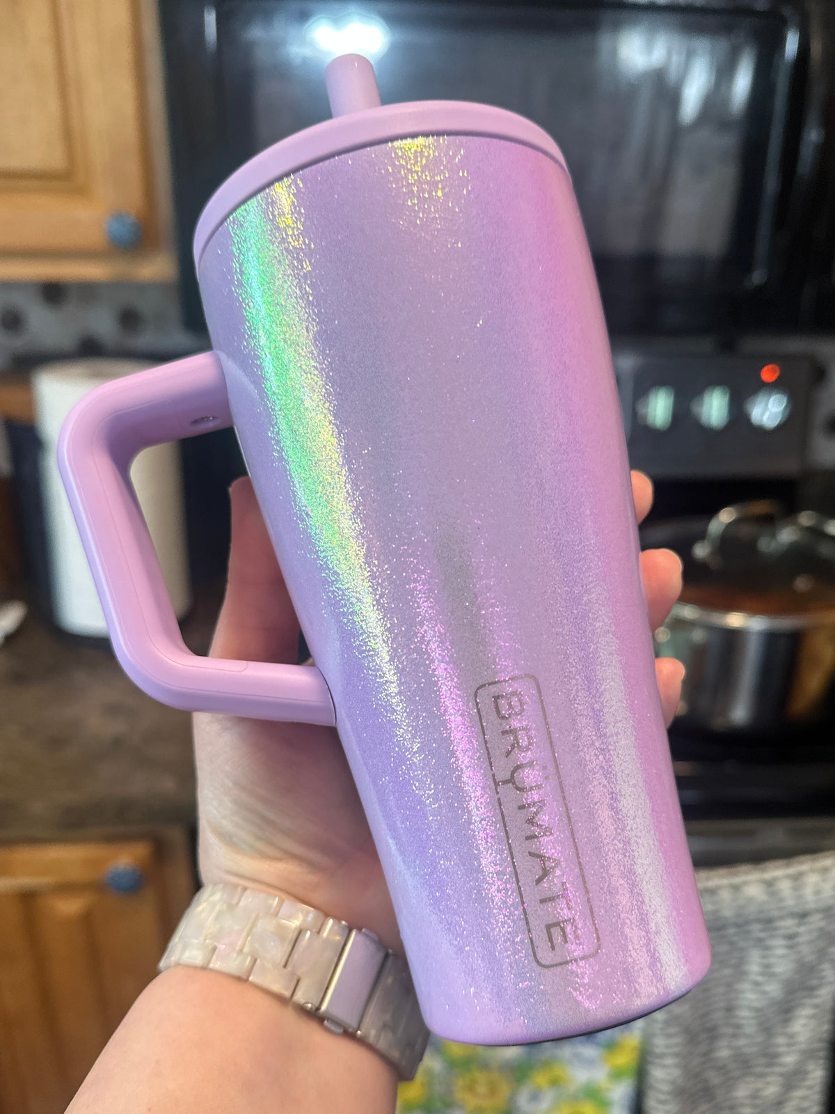 Color Shift Glitter Tumbler