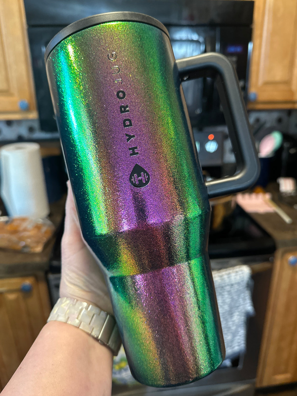 Color Shift Glitter Tumbler