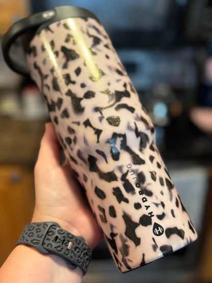 NWOT 32 oz Glitter Washed Blonde Tortoise HydroJug Sport