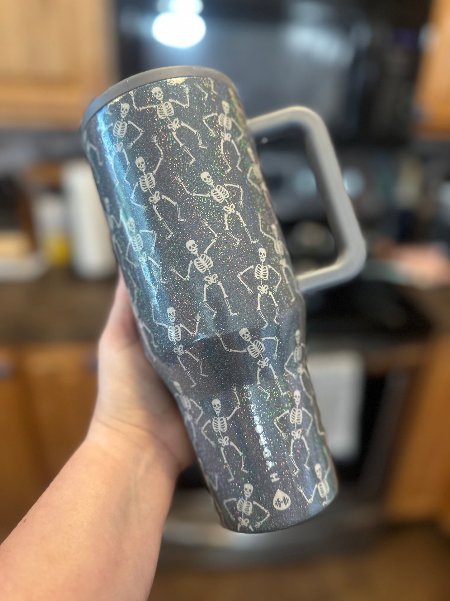 EUC 32 oz Light Holo Dead Serious HydroJug Traveler