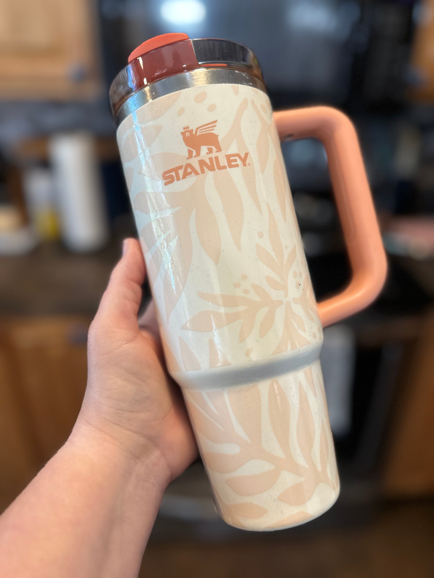 GUC 30 oz "Peyton's Special" Glitter Washed Stanley