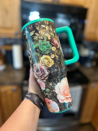 40 oz Ghost Mint Vintage Botanicals HydroJug Traveler