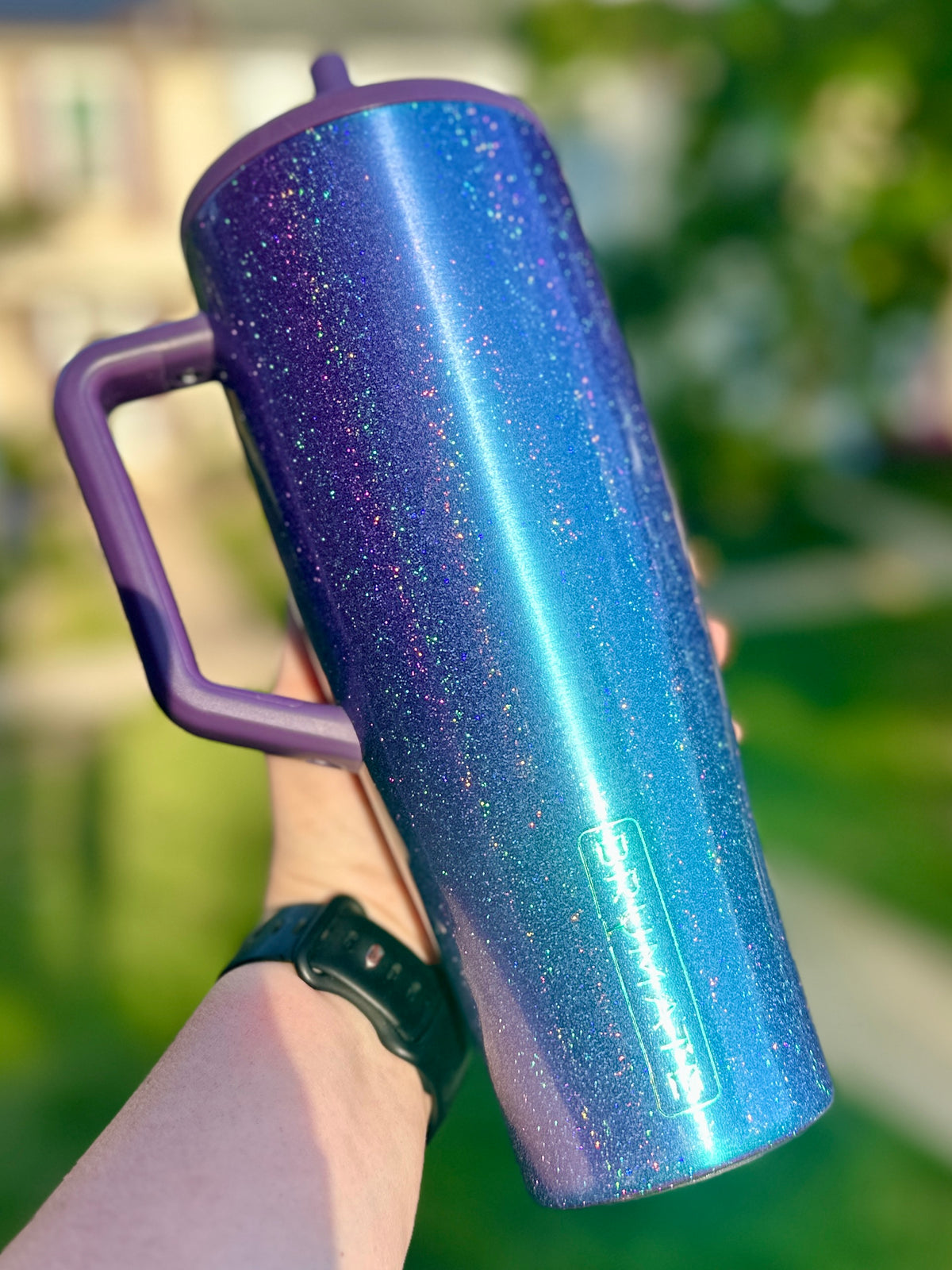 Holographic Glitter Tumbler