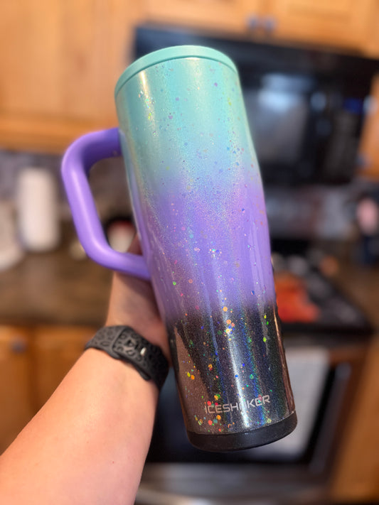 40 oz Glittered 13 Moons Ice Shaker