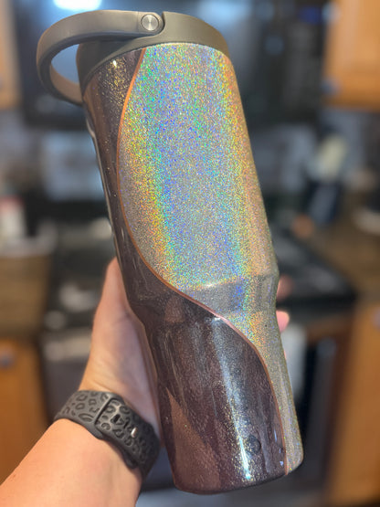 32 oz Golden Holo Wave Snakeskin HydroJug Sport