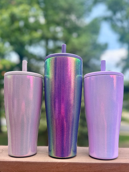 Color Shift Glitter Tumbler