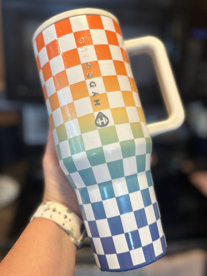 Checkers Tumbler