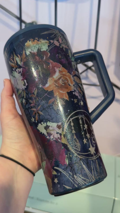 EUC 30 oz Celestial Bloom on Nightfall Brumate Era