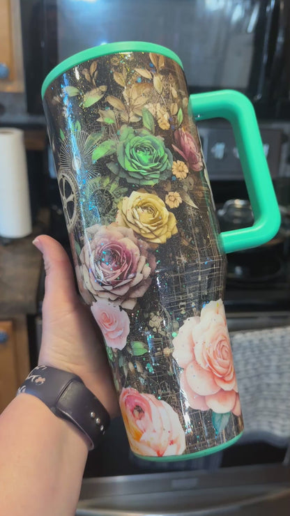 40 oz Ghost Mint Vintage Botanicals HydroJug Traveler