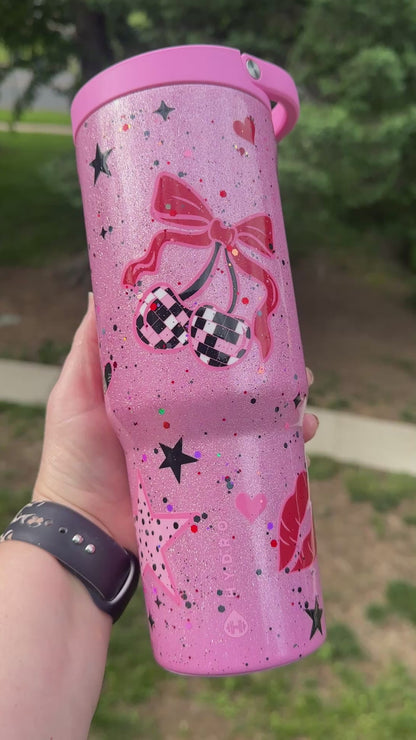 32 oz Retro Pretty in Pink Sport HydroJug