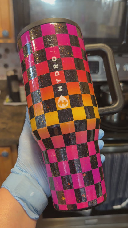Dark Sunset Checkers