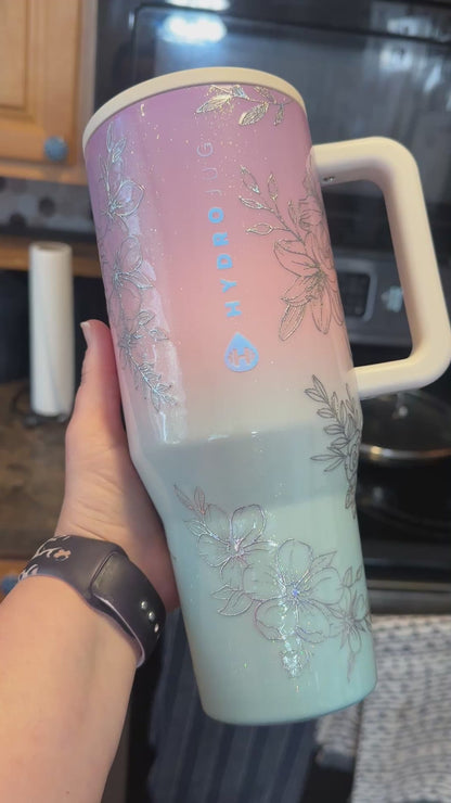 40 oz Pastel Bloom HydroJug Traveler