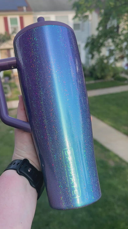 Holographic Glitter Tumbler