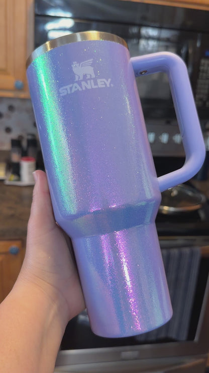 Color Shift Glitter Tumbler